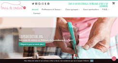 Desktop Screenshot of coursdecouture.org